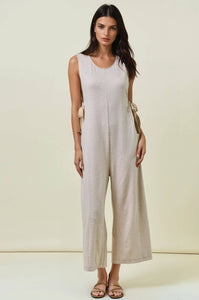 BUTTERY SOFT OVERALLS W/ SIDE RIBBON TIE