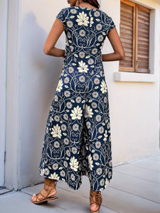 FLoral wide-leg jumpsuit