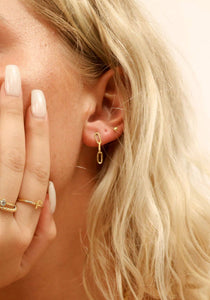 Stainless Steel Paperclip Earrings