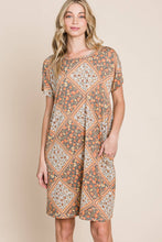 Multicolored Leaves Jacquard Dress