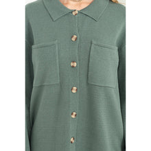 MUCH TO LOVE COLLARED BUTTON FRONT CARDIGAN