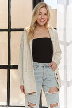 OVERSIZED HOODIE BUTTON DOWN CARDIGAN