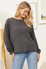 Casual Ribbed Tunic Top