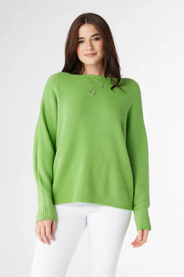 Relaxed Ciana Pullover Sweater With Lattice Back