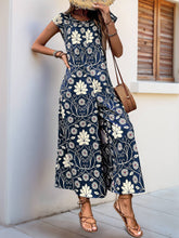 FLoral wide-leg jumpsuit