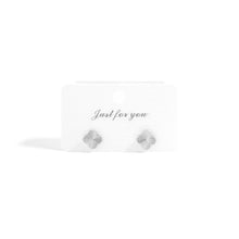 18K Gold PVD Stainless Steel Clover Stud Earrings