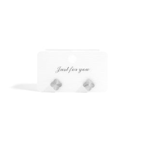 18K Gold PVD Stainless Steel Clover Stud Earrings