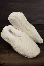 Chenille Cable Knit Slipper/Sock