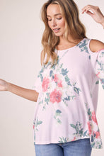 FLORAL PRINT OPEN SHOULDER TOP