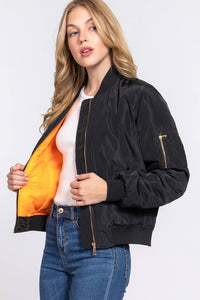 Bomber Jacket: Black