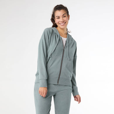 Weekend Brushed Long Sleeve Full Zip Hoodie