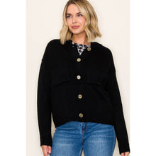 COLLARED BUTTON DOWN SWEATER CARDIGAN