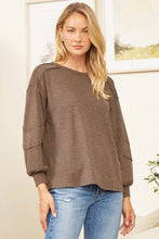 Round Neck Hacci Top