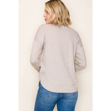 STACCATO BRUSHED HEAVY SOLID KNIT TOP