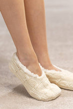 Chenille Cable Knit Slipper/Sock