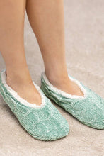 Chenille Cable Knit Slipper/Sock