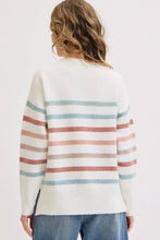 CASUAL COZY STRIPE KNIT SWEATER