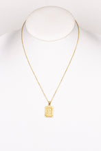 Initial Necklace in Gold: J