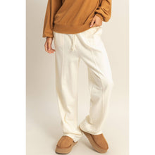 Basics High-Waisted Straight-Cut Drawstring Pants