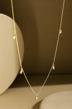 Brass Tiny Baguette Cubic Necklace