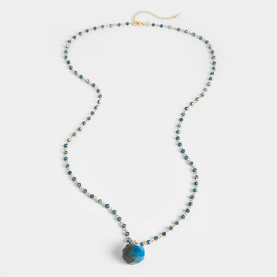 Phoebe Necklace: Blue