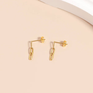 Stainless Steel Paperclip Earrings