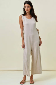 BUTTERY SOFT OVERALLS W/ SIDE RIBBON TIE