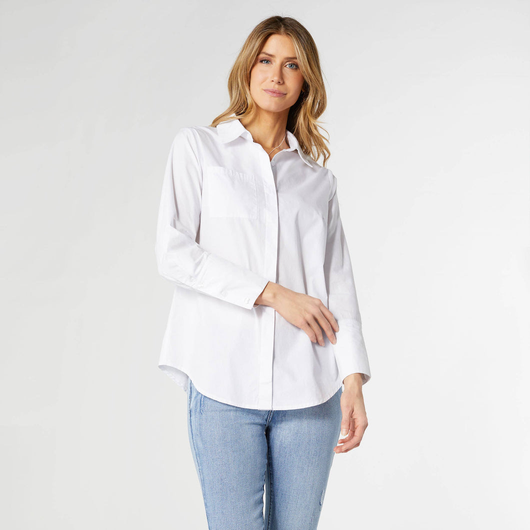 Meredith Button-Up Boyfriend Shirt