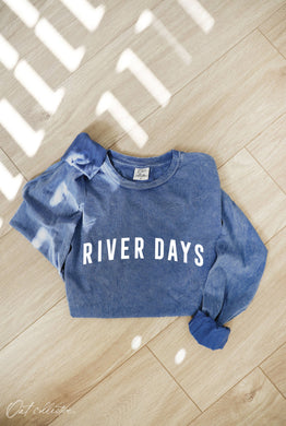 RIVER DAYS Mineral Washed Long Sleeve Graphic