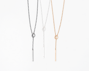 Bar Necklace with Rhinestone