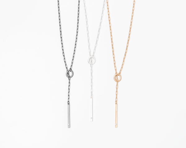 Bar Necklace with Rhinestone