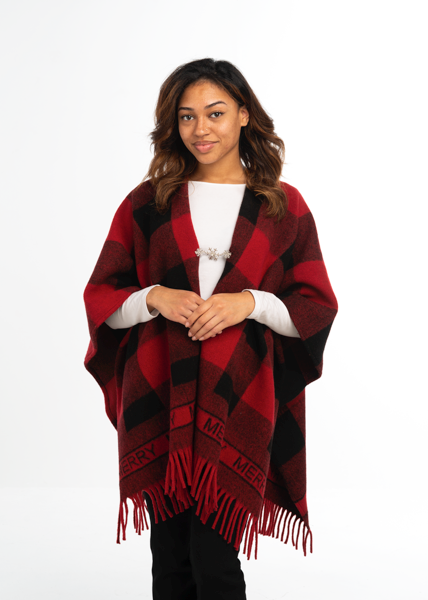 Merry Plaid Wrap