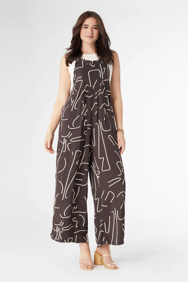 Rhoda Printed Wide Leg Jumpsuit