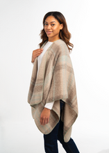 Whipstitch Plaid Wrap
