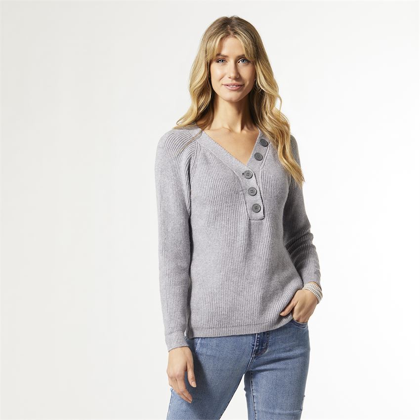 Eboni Half Button Down Sweater