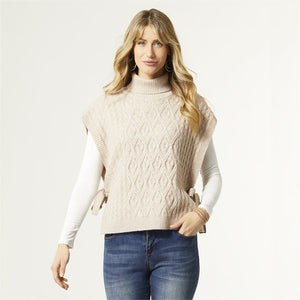 Zayla Sweater Vest With Side Tie