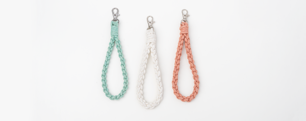 Macrame Wristlet Key Fob