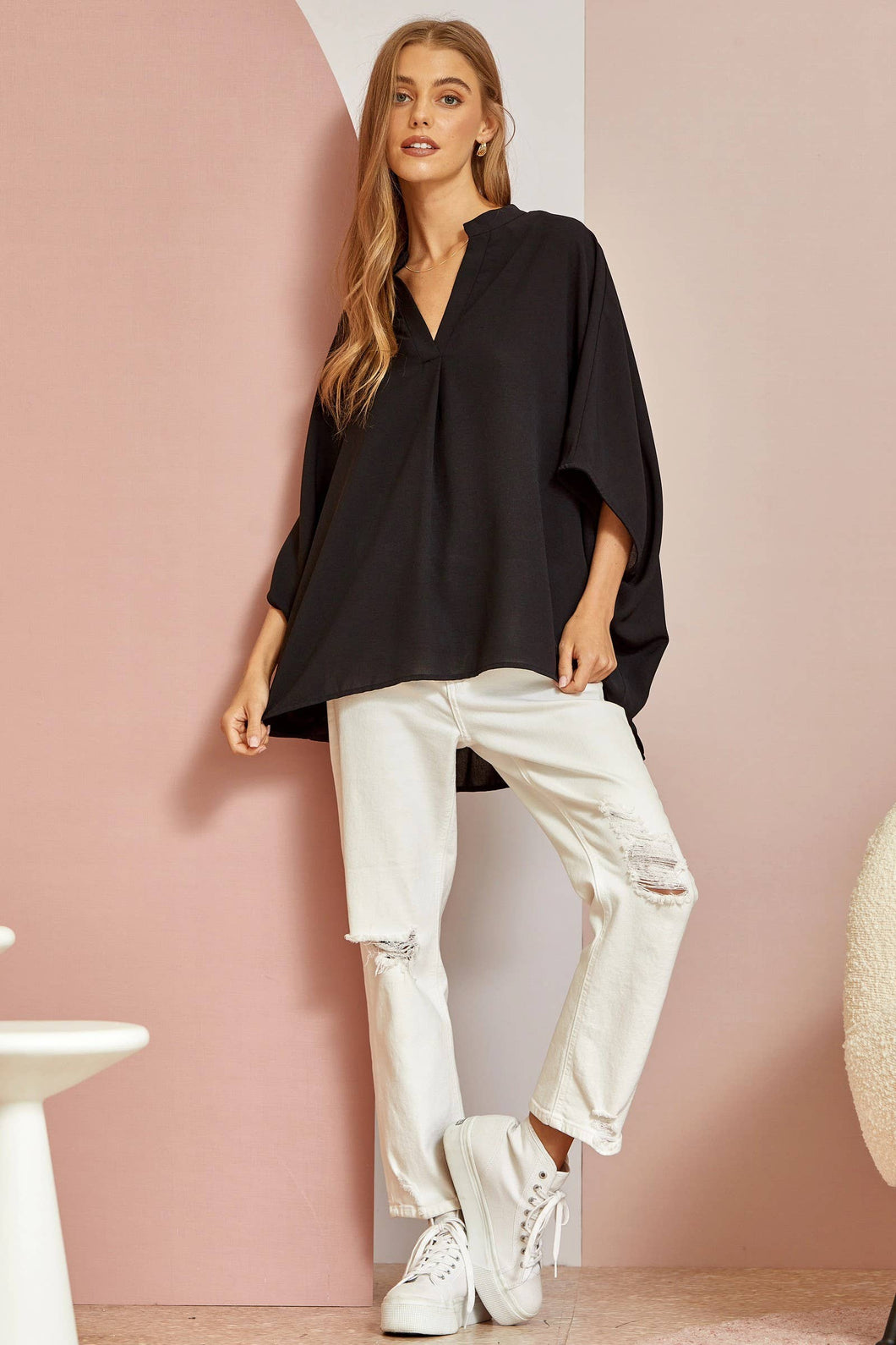 Casual Oversized Tunic Top