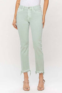 MID RISE STRAIGHT JEAN IN MINT