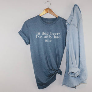 Dog Beers - T-Shirts: Heather Slate