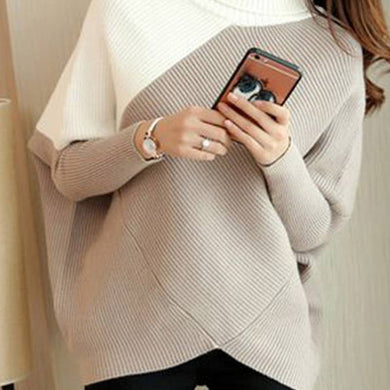 Turtle Neck Casual Long Sleeve Pullover Sweater