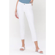 MID RISE STRAIGHT JEANS: OPTIC WHITE