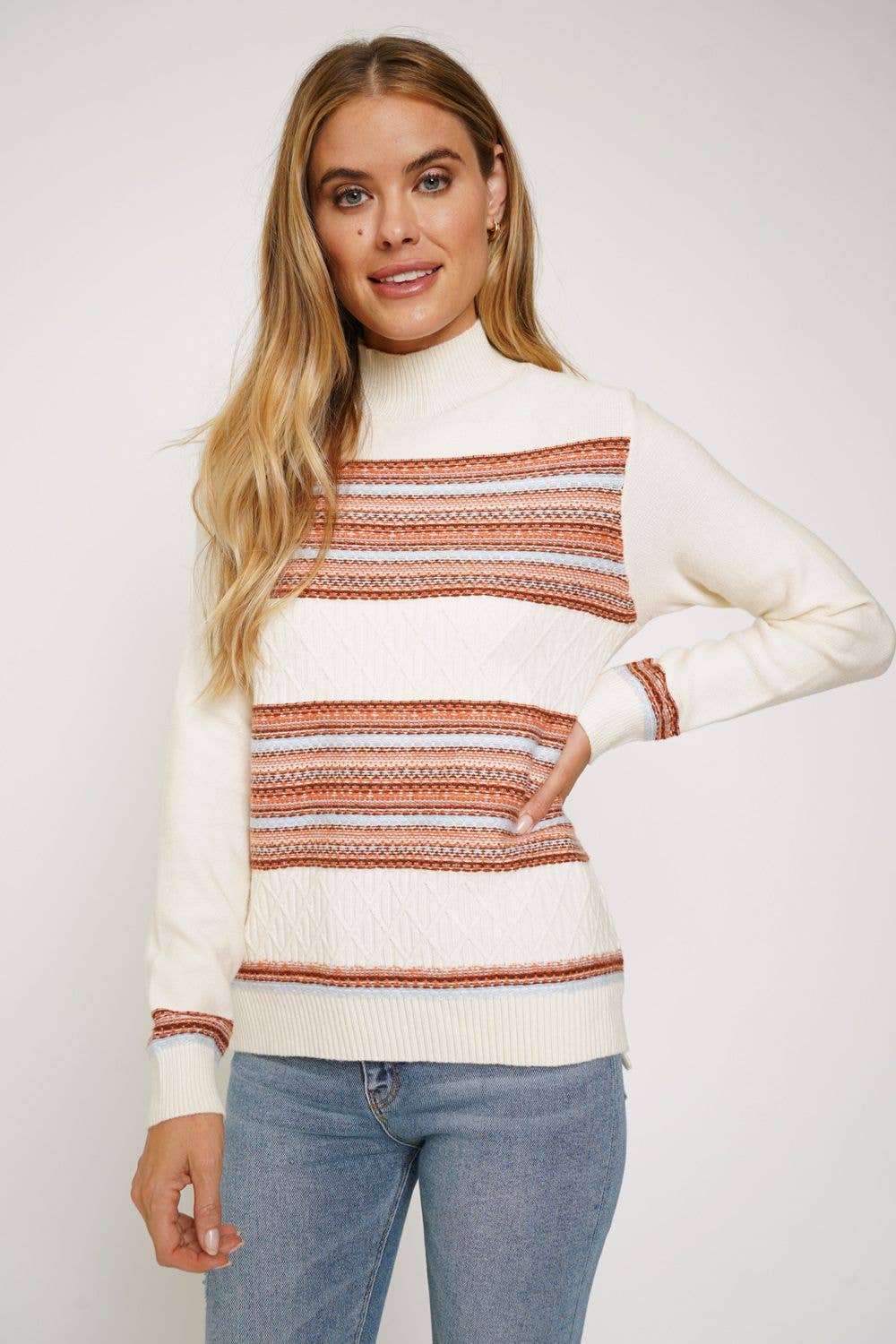 Stripe Mix Pullover