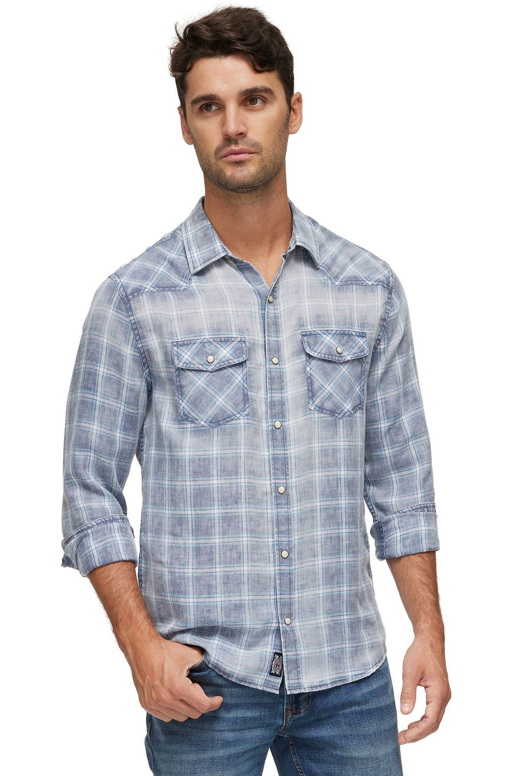 Harrison L/S Vintage Wash Western Shirt