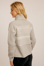 Ethnic Print Soft Turtle Neck