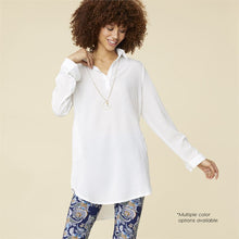 Chiara Sheer Popover Tunic With Pockets