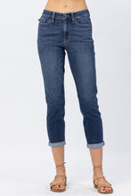 High Rise Cuff Slim Jeans