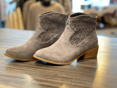 Harvest Grey Cut Out Bootie